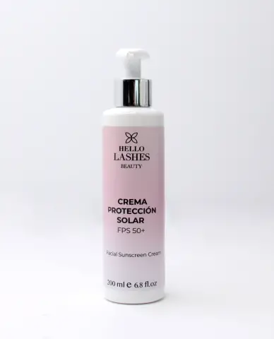 Imagen Crema Protectora F.P. 50  200ml. Hello Lashes